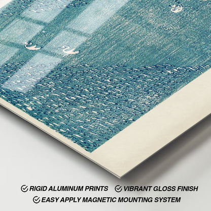 Flex Designs Metal Poster Yatsuo No Tsubaki Blue Lake by Taguchi Tomoki 11 x 17" Home Goods - Artist Artwork  Metal Poster