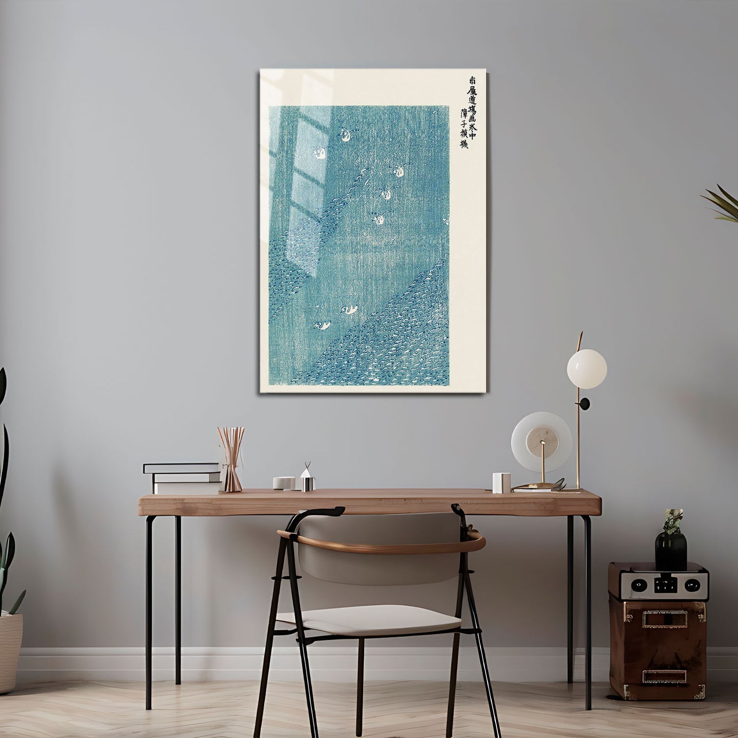 Flex Designs Metal Poster Yatsuo No Tsubaki Blue Lake by Taguchi Tomoki 5 x 7" Home Goods - Artist Artwork  Metal Poster
