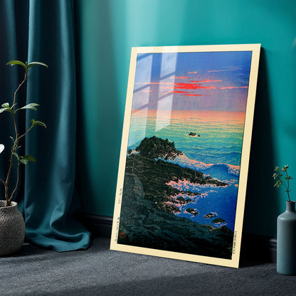 Flex Designs Metal Poster Morning of Cape Inubo by Kawase Hasui 24 x 36" Home Goods - Artist Artwork  Metal Poster