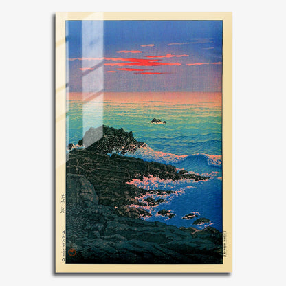 Flex Designs Metal Poster Morning of Cape Inubo by Kawase Hasui 11 x 17" Home Goods - Artist Artwork  Metal Poster