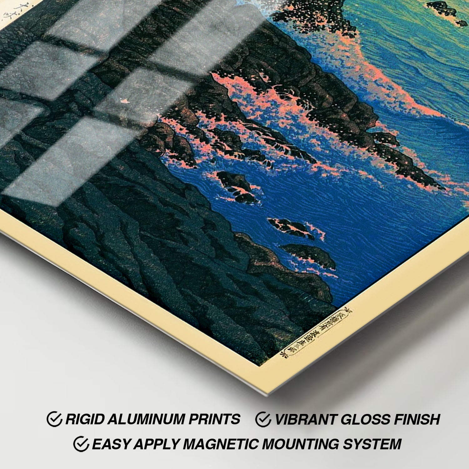 Flex Designs Metal Poster Morning of Cape Inubo by Kawase Hasui 11 x 17" Home Goods - Artist Artwork  Metal Poster
