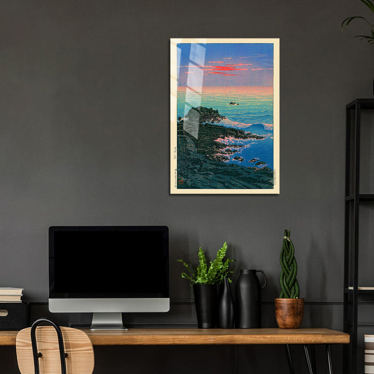 Flex Designs Metal Poster Morning of Cape Inubo by Kawase Hasui 24 x 36" Home Goods - Artist Artwork  Metal Poster