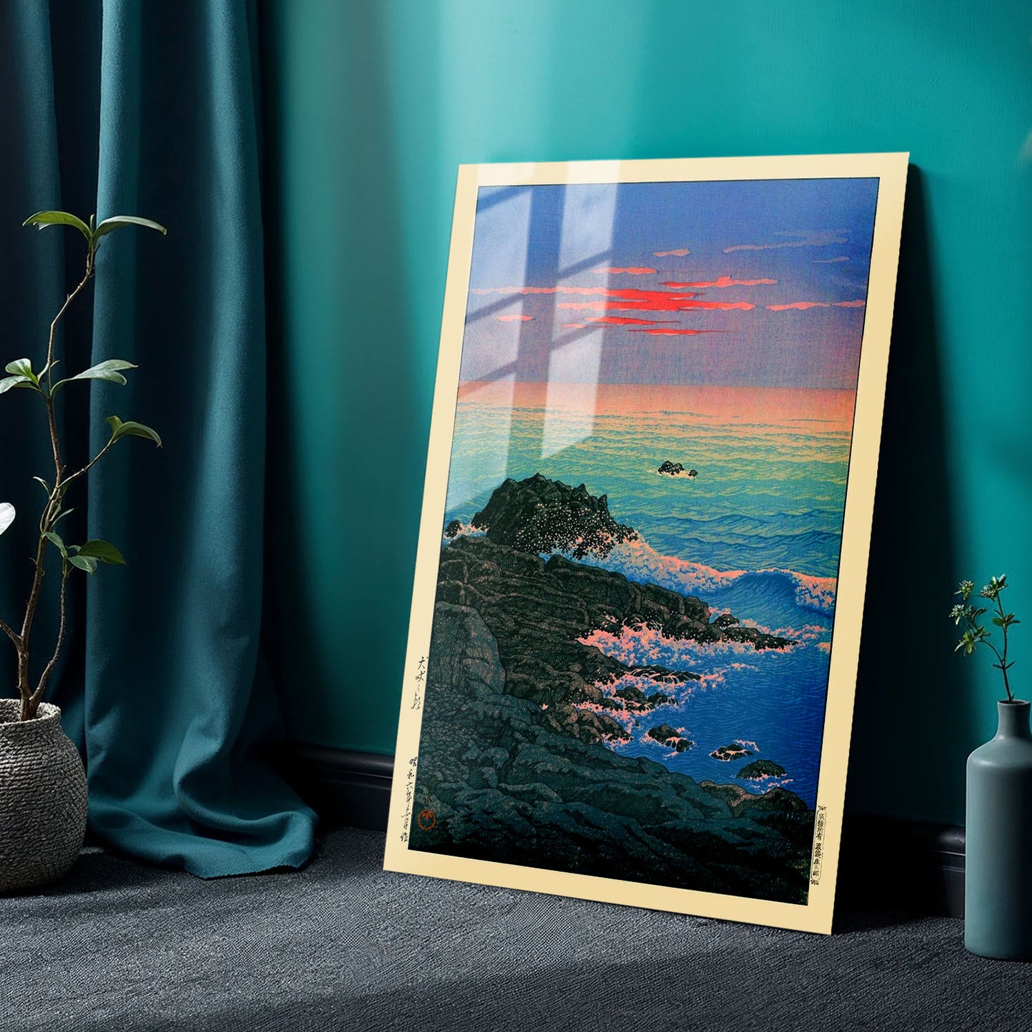 Flex Designs Metal Poster Morning of Cape Inubo by Kawase Hasui 24 x 36" Home Goods - Artist Artwork  Metal Poster