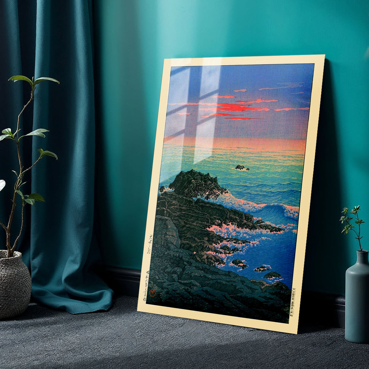 Flex Designs Metal Poster Morning of Cape Inubo by Kawase Hasui 24 x 36" Home Goods - Artist Artwork  Metal Poster