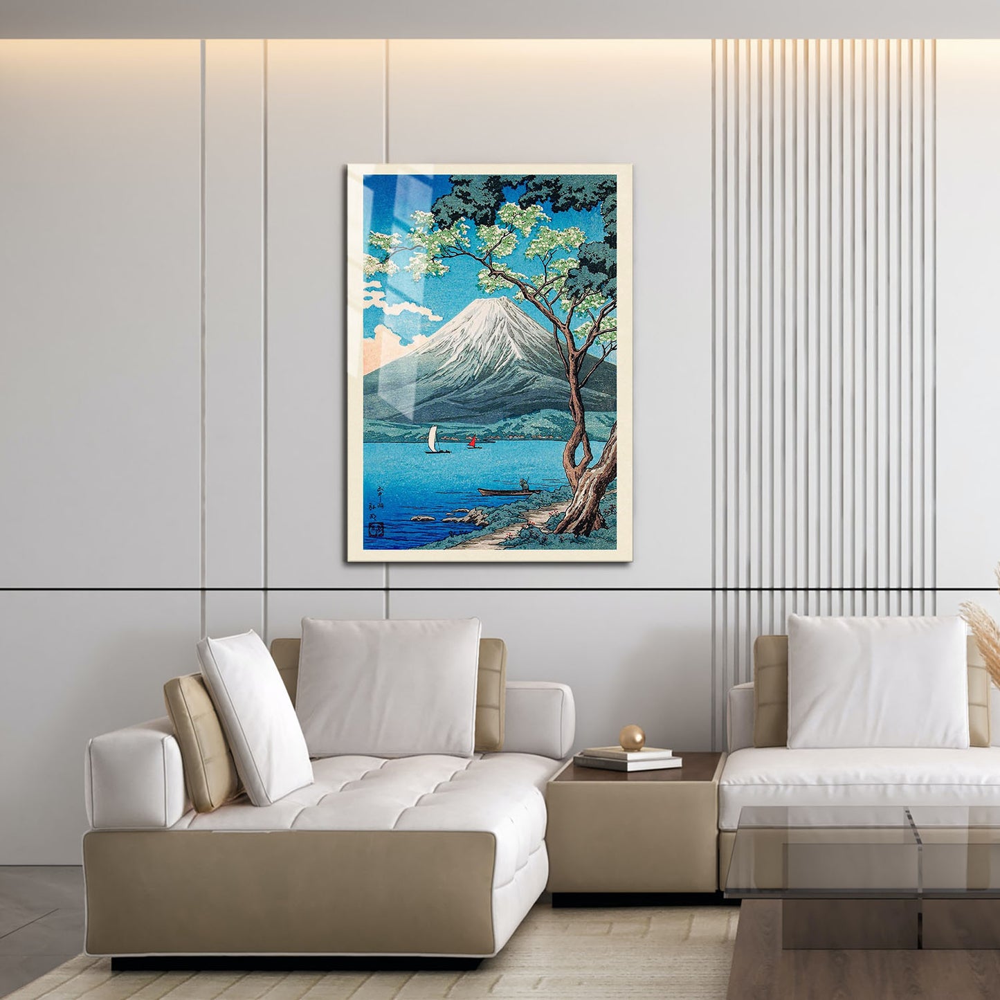 Flex Designs Metal Poster Mount Fuji from Lake Yamanaka by Hiroaki Takahashi 16 x 24" Home Goods - Artist Artwork  Metal Poster