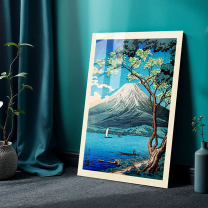 Flex Designs Metal Poster Mount Fuji from Lake Yamanaka by Hiroaki Takahashi 24 x 36" Home Goods - Artist Artwork  Metal Poster