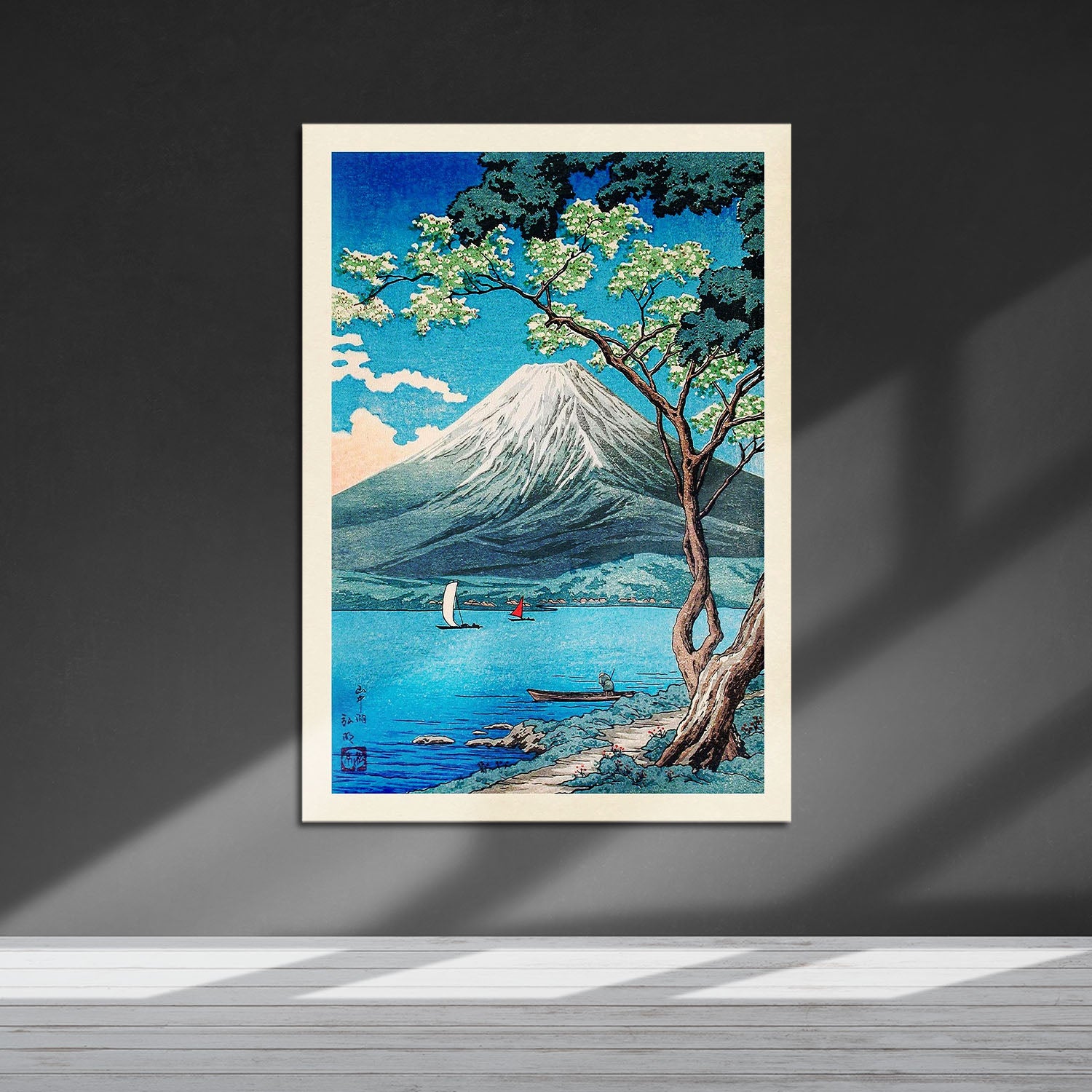 Flex Designs Metal Poster Mount Fuji from Lake Yamanaka by Hiroaki Takahashi 5 x 7" Home Goods - Artist Artwork  Metal Poster