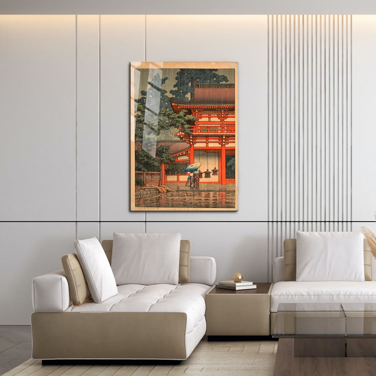 Flex Designs Metal Poster Kasuga Shrine in Nara by Kawase Hasui 16 x 24" Home Goods - Artist Artwork  Metal Poster