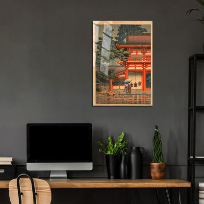 Flex Designs Metal Poster Kasuga Shrine in Nara by Kawase Hasui 24 x 36" Home Goods - Artist Artwork  Metal Poster