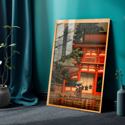 Flex Designs Metal Poster Kasuga Shrine in Nara by Kawase Hasui 24 x 36" Home Goods - Artist Artwork  Metal Poster