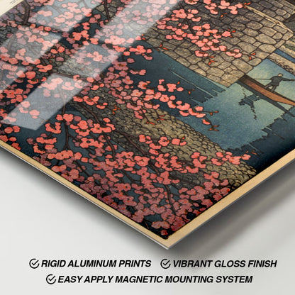 Flex Designs Metal Poster Kintai Bridge Spring by Kawase Hasui 11 x 17" Home Goods - Artist Artwork  Metal Poster