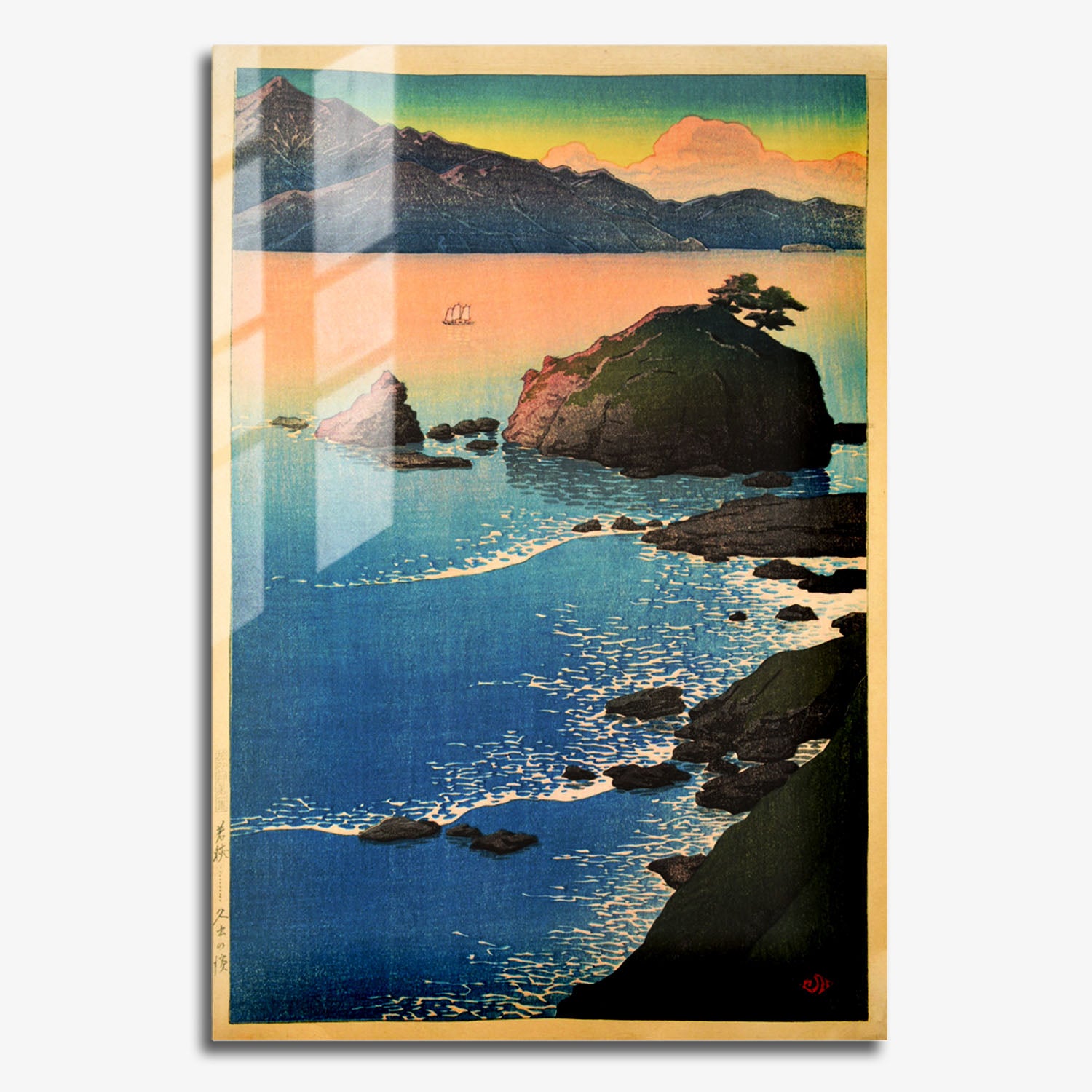 Flex Designs Metal Poster Kude Beach in Wakasa by Kawase Hasui 11 x 17" Home Goods - Artist Artwork  Metal Poster