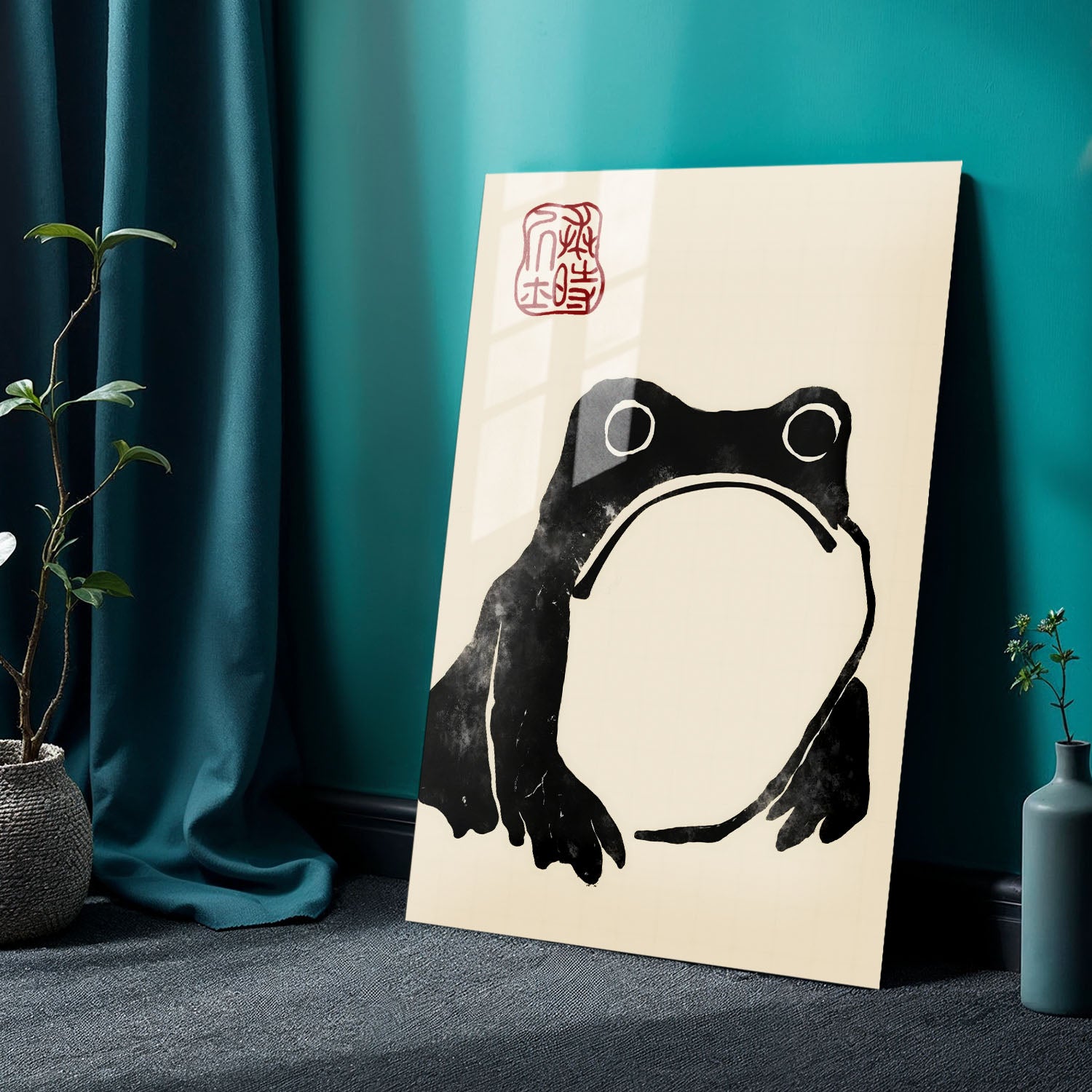 Flex Designs Metal Poster Matsumoto Hoji's Frog 24 x 36" Home Goods - Artist Artwork  Metal Poster