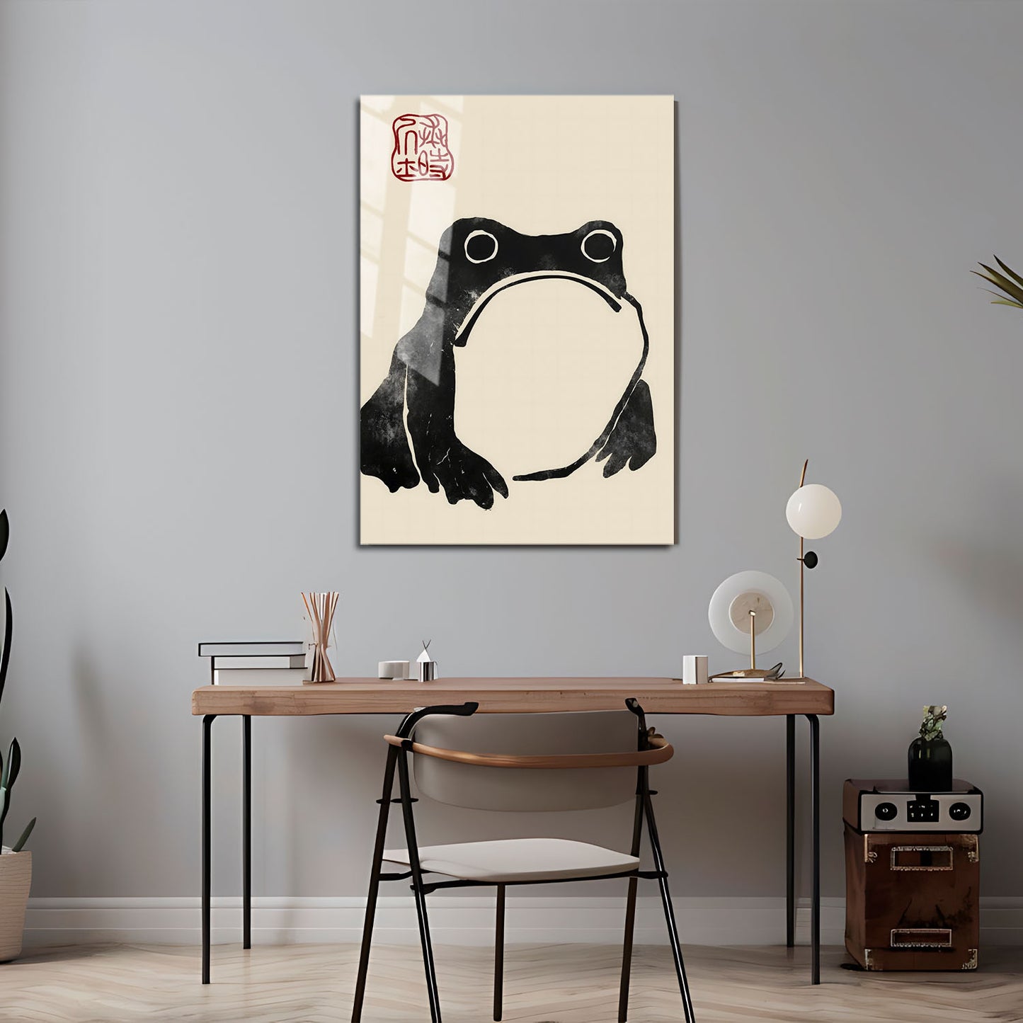 Flex Designs Metal Poster Matsumoto Hoji's Frog 5 x 7" Home Goods - Artist Artwork  Metal Poster