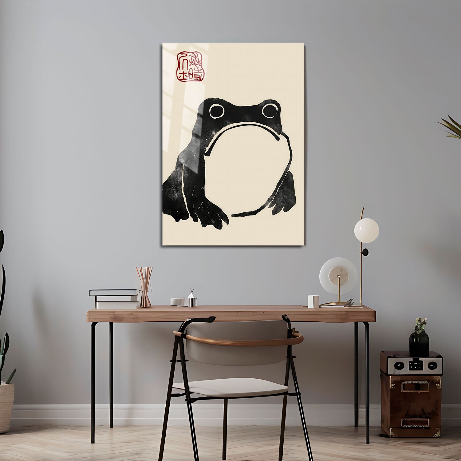 Flex Designs Metal Poster Matsumoto Hoji's Frog 5 x 7" Home Goods - Artist Artwork  Metal Poster