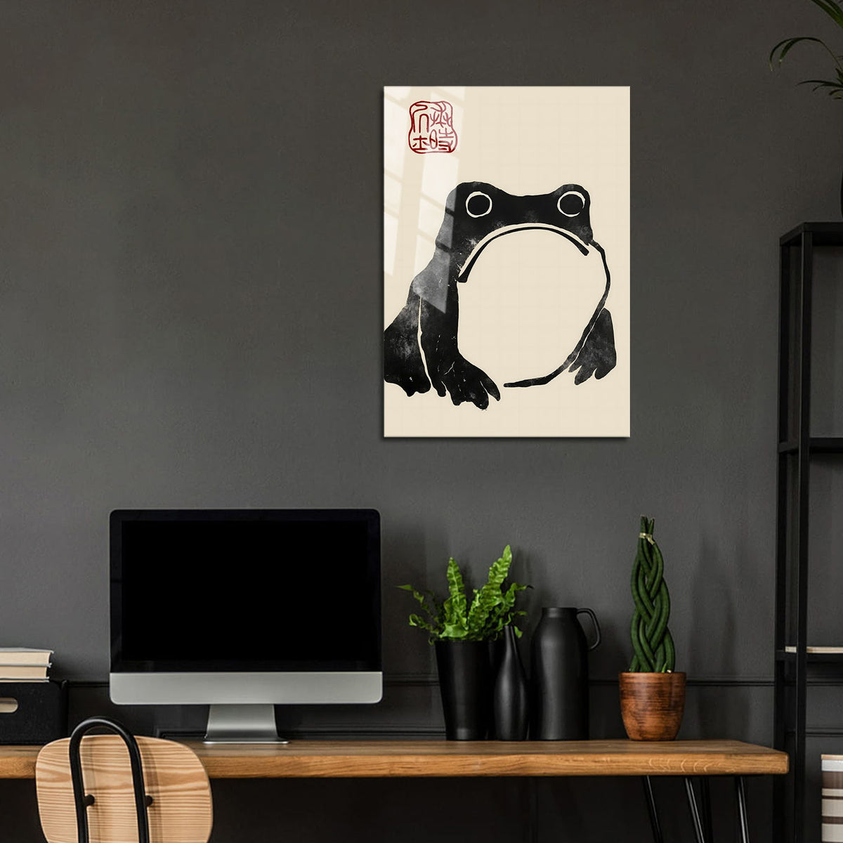 Flex Designs Metal Poster Matsumoto Hoji's Frog 24 x 36" Home Goods - Artist Artwork  Metal Poster
