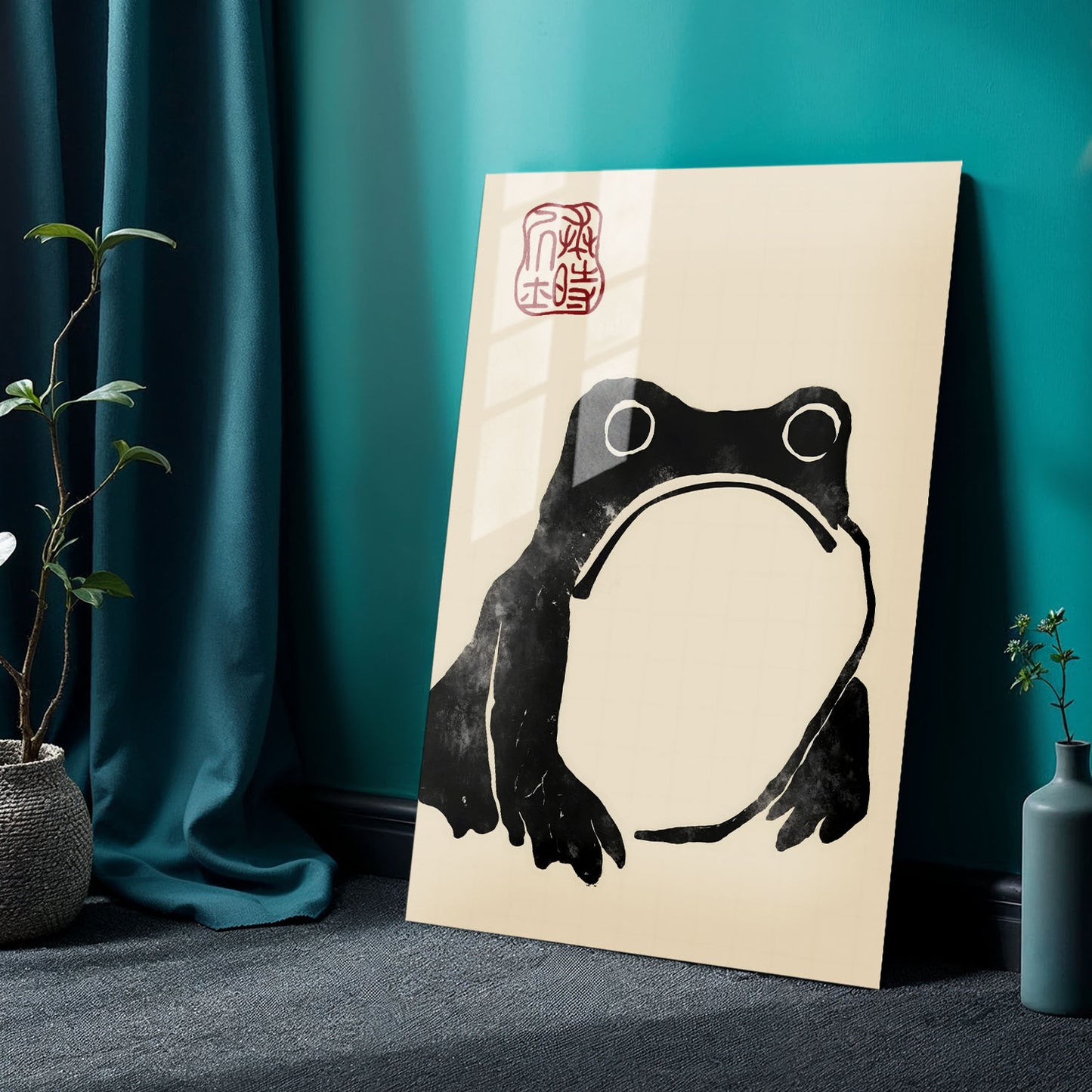 Flex Designs Metal Poster Matsumoto Hoji's Frog 24 x 36" Home Goods - Artist Artwork  Metal Poster