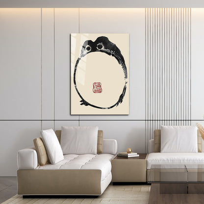 Flex Designs Metal Poster Matsumoto Hoji's Frog Round 16 x 24" Home Goods - Artist Artwork  Metal Poster