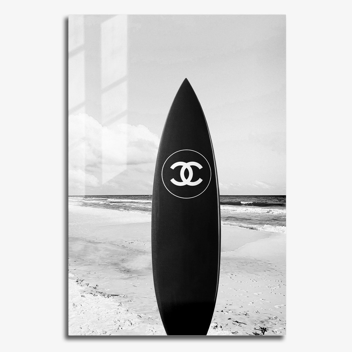 Flex Designs Metal Poster Chanel Surfboard 11 x 17" Home Goods - Designer  Metal Poster