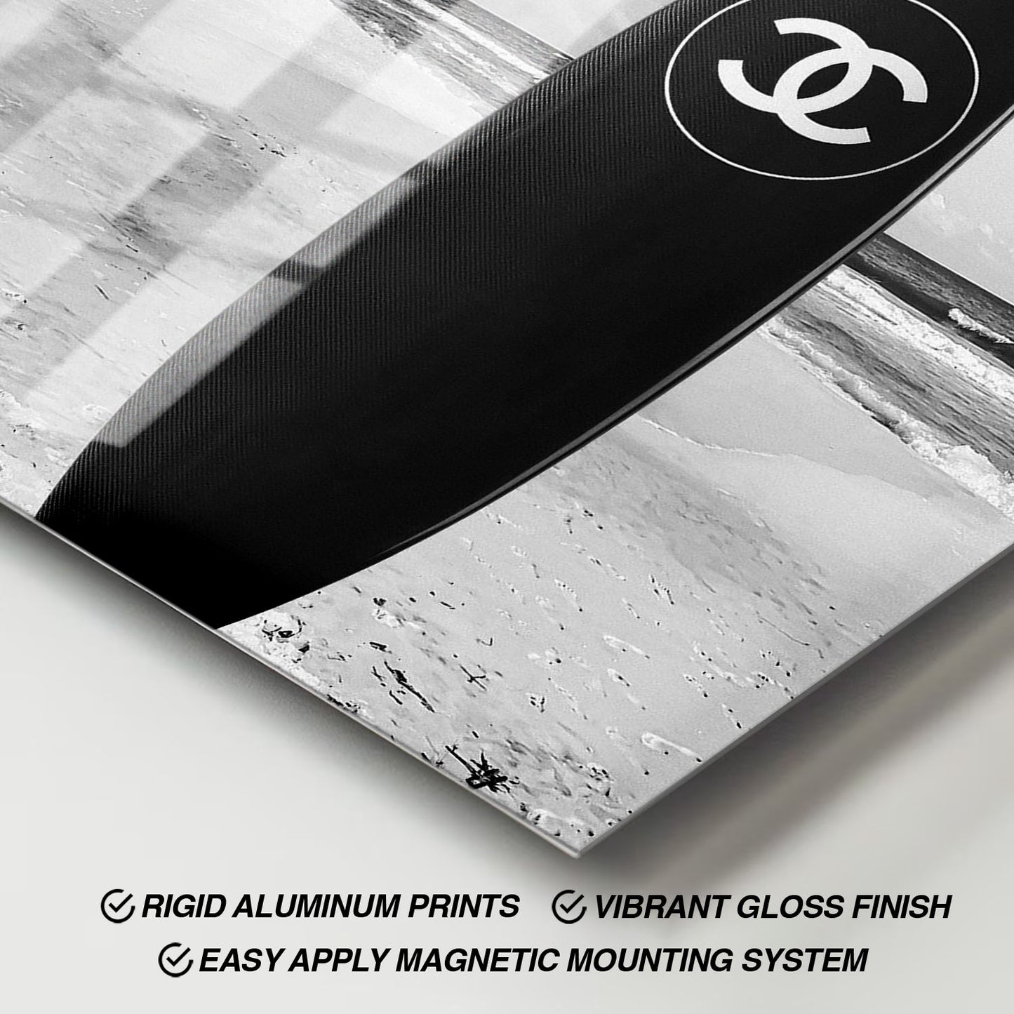 Flex Designs Metal Poster Chanel Surfboard 11 x 17" Home Goods - Designer  Metal Poster
