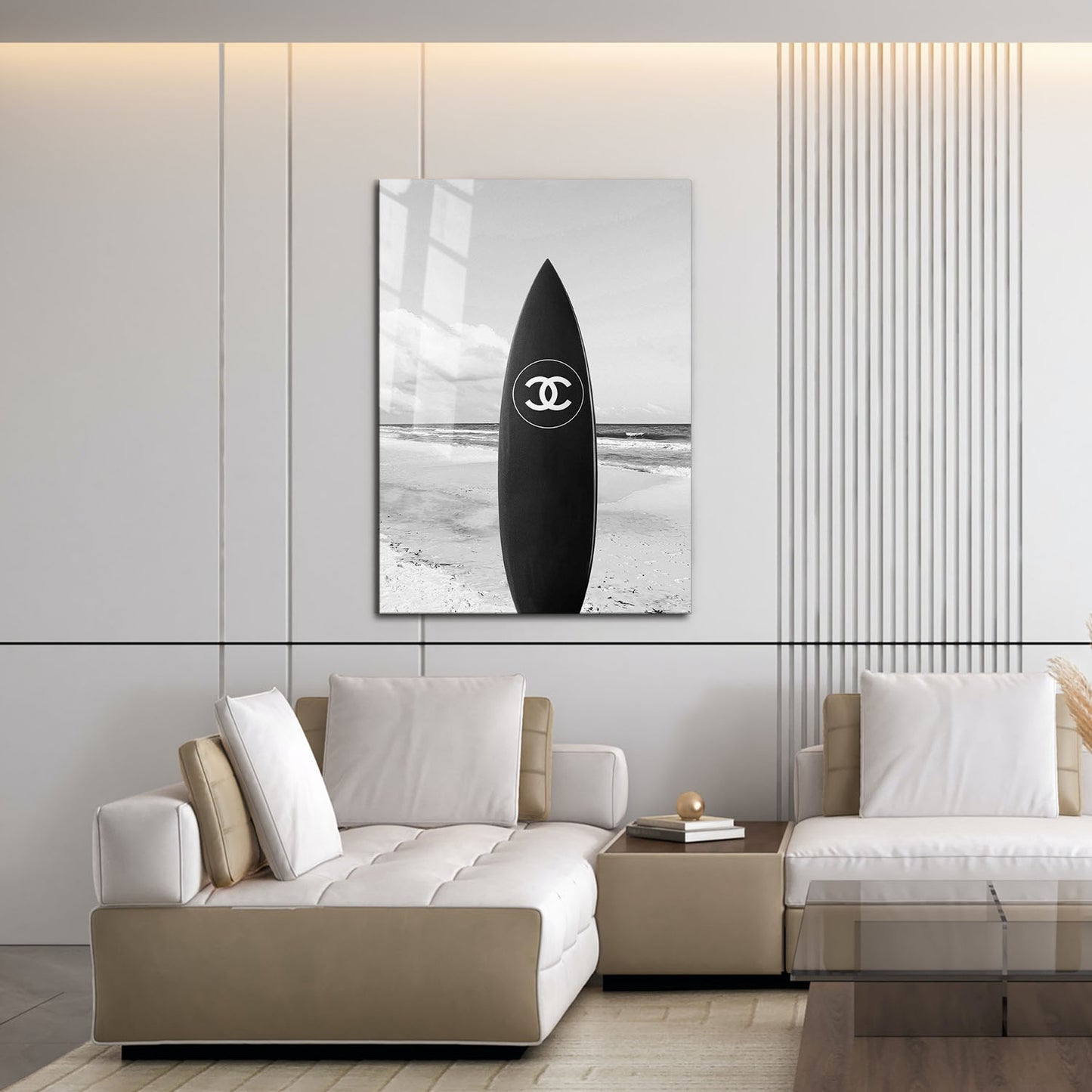 Flex Designs Metal Poster Chanel Surfboard 16 x 24" Home Goods - Designer  Metal Poster