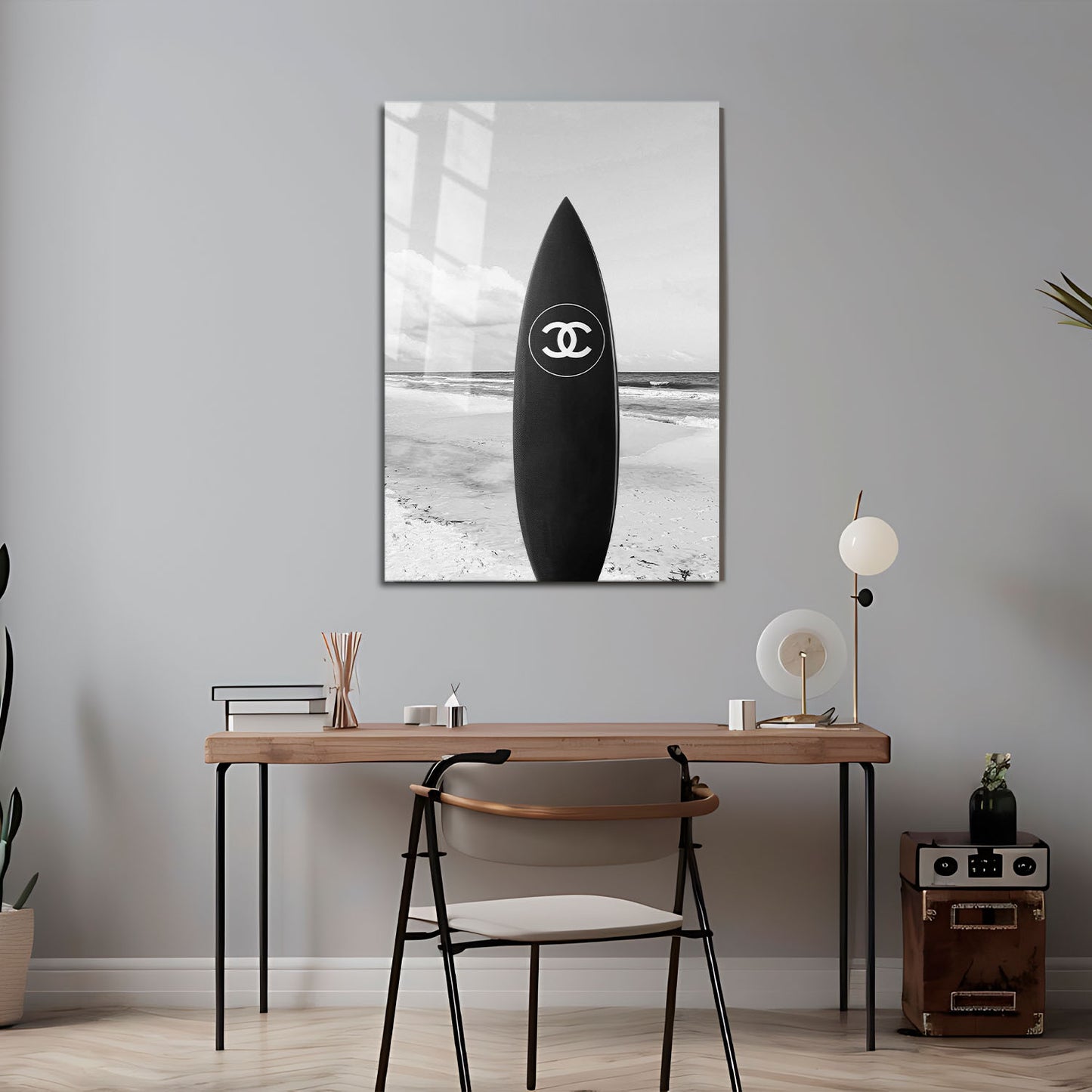 Flex Designs Metal Poster Chanel Surfboard 5 x 7" Home Goods - Designer  Metal Poster