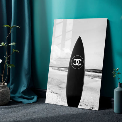 Flex Designs Metal Poster Chanel Surfboard 24 x 36" Home Goods - Designer  Metal Poster