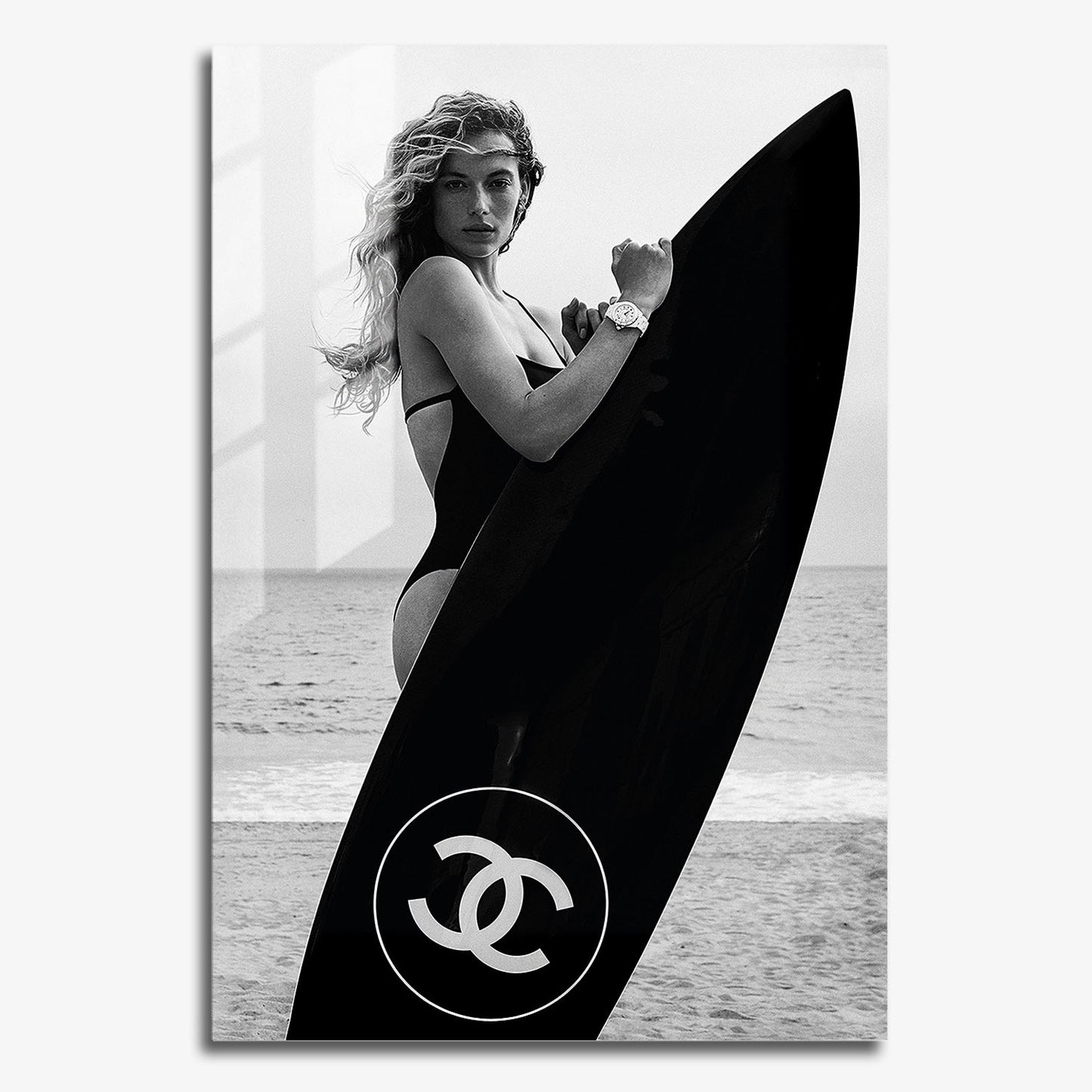 Flex Designs Metal Poster Chanel Surfer 11 x 17" Home Goods - Designer  Metal Poster