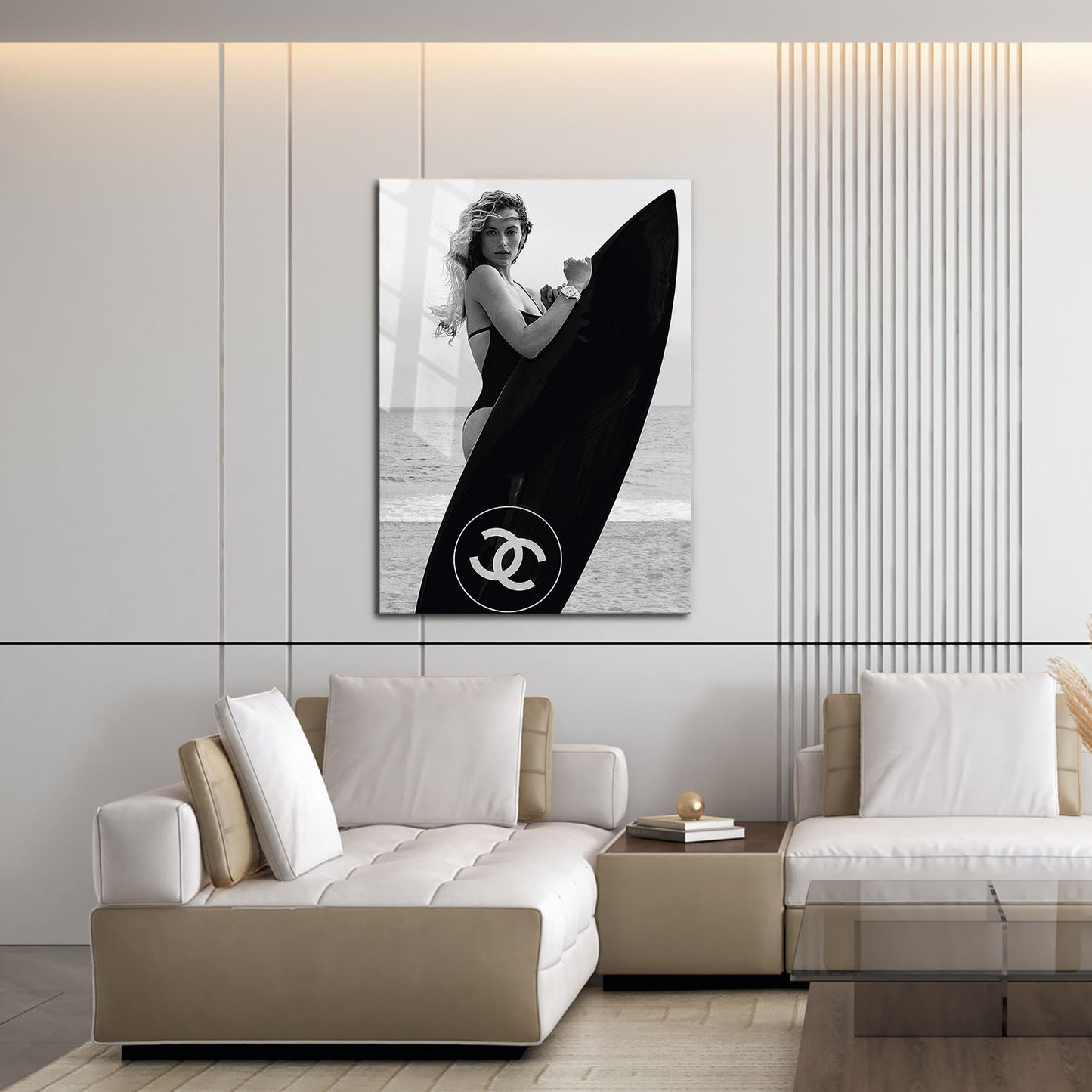 Flex Designs Metal Poster Chanel Surfer 16 x 24" Home Goods - Designer  Metal Poster