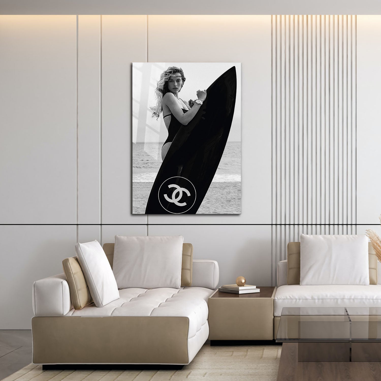Flex Designs Metal Poster Chanel Surfer 16 x 24" Home Goods - Designer  Metal Poster