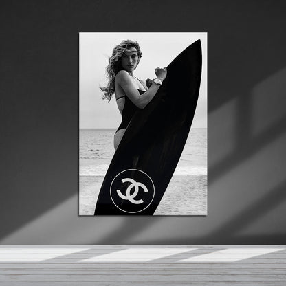 Flex Designs Metal Poster Chanel Surfer 5 x 7" Home Goods - Designer  Metal Poster