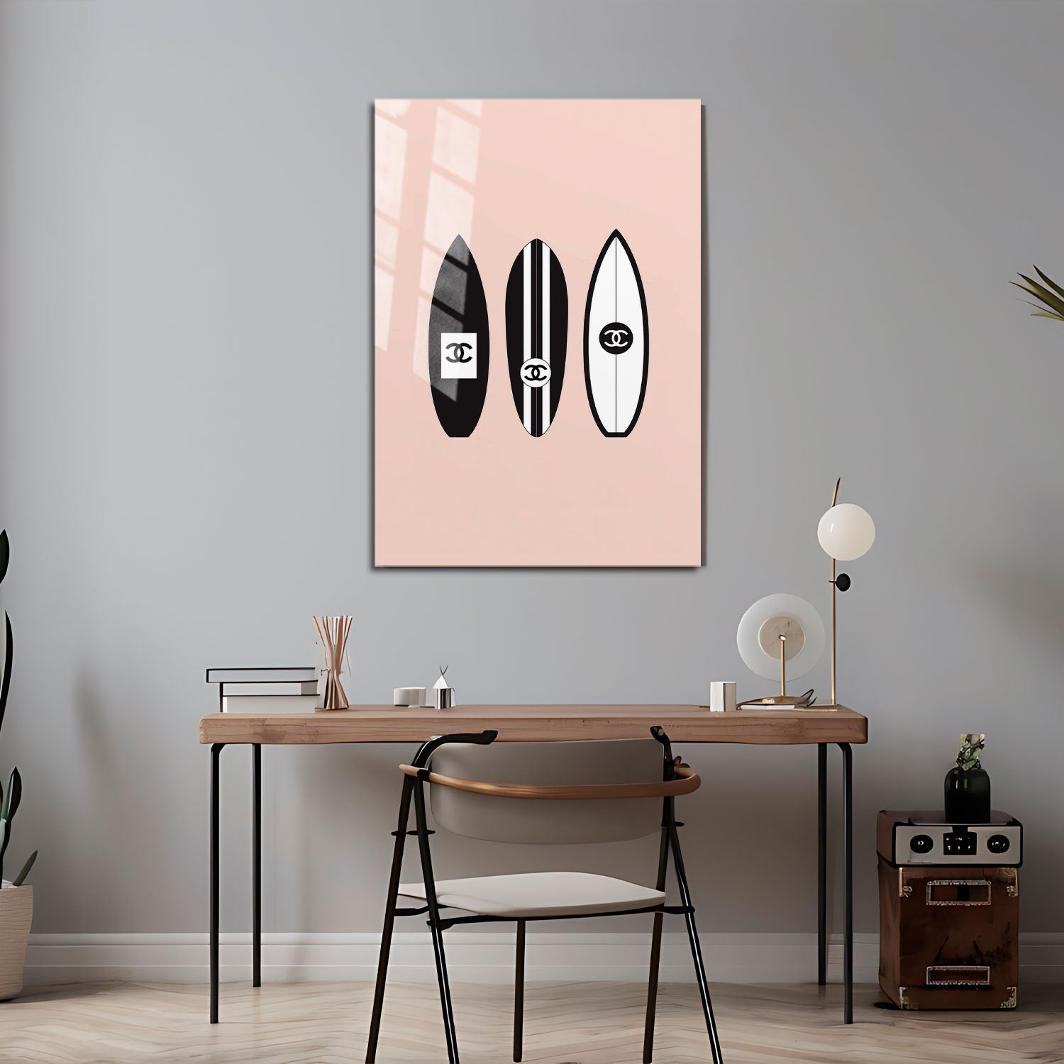 Flex Designs Metal Poster Chanel Surfboard Trio 5 x 7" Home Goods - Designer  Metal Poster
