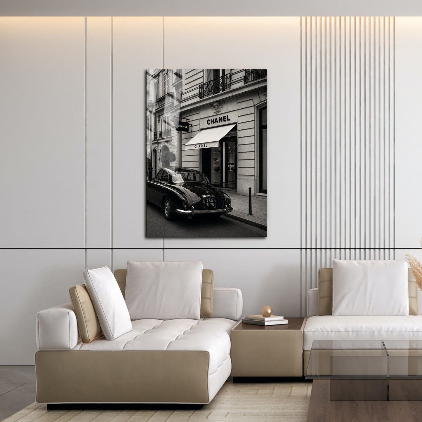 Flex Designs Metal Poster Le Noir Chanel Paris 16 x 24" Home Goods - Designer  Metal Poster