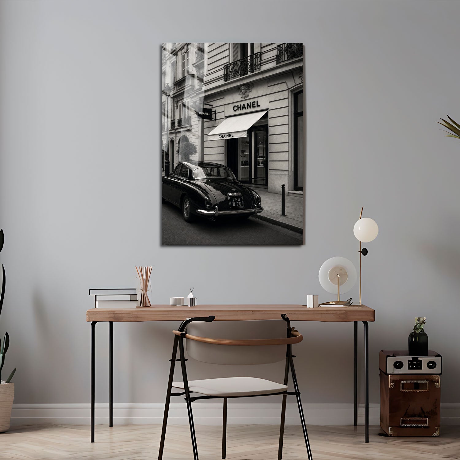 Flex Designs Metal Poster Le Noir Chanel Paris 5 x 7" Home Goods - Designer  Metal Poster