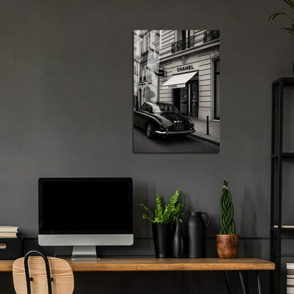 Flex Designs Metal Poster Le Noir Chanel Paris 24 x 36" Home Goods - Designer  Metal Poster