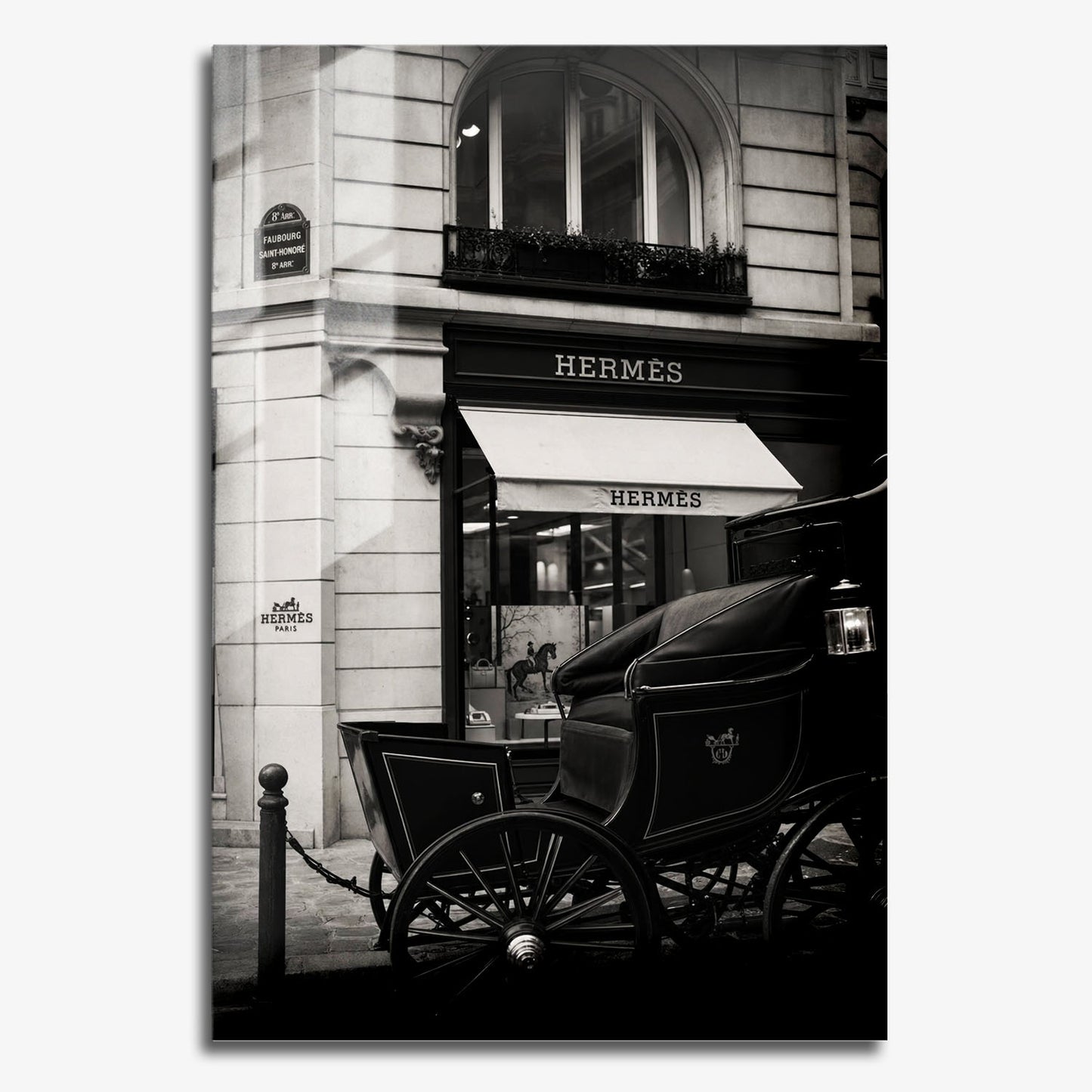 Flex Designs Metal Poster Le Noir Hermes Paris 11 x 17" Home Goods - Designer  Metal Poster