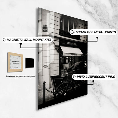 Flex Designs Metal Poster Le Noir Hermes Paris 16 x 24" Home Goods - Designer  Metal Poster