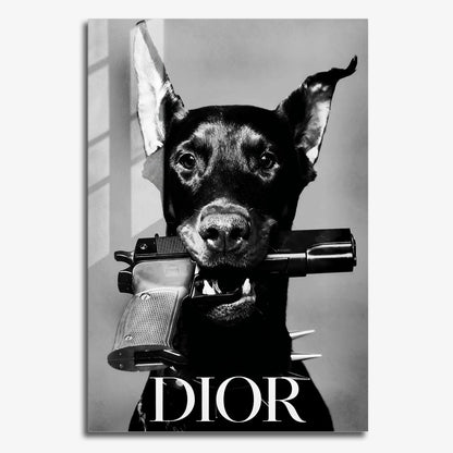 Flex Designs Metal Poster Le Noir Dior Paris 11 x 17" Home Goods - Designer  Metal Poster