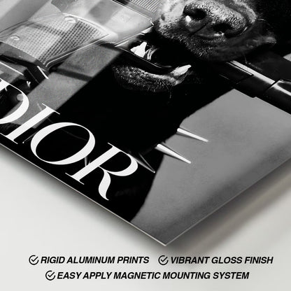 Flex Designs Metal Poster Le Noir Dior Paris 11 x 17" Home Goods - Designer  Metal Poster