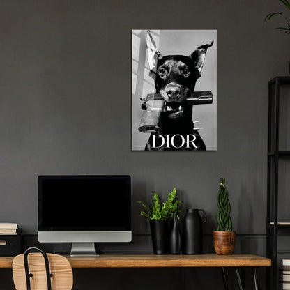 Flex Designs Metal Poster Le Noir Dior Paris 24 x 36" Home Goods - Designer  Metal Poster