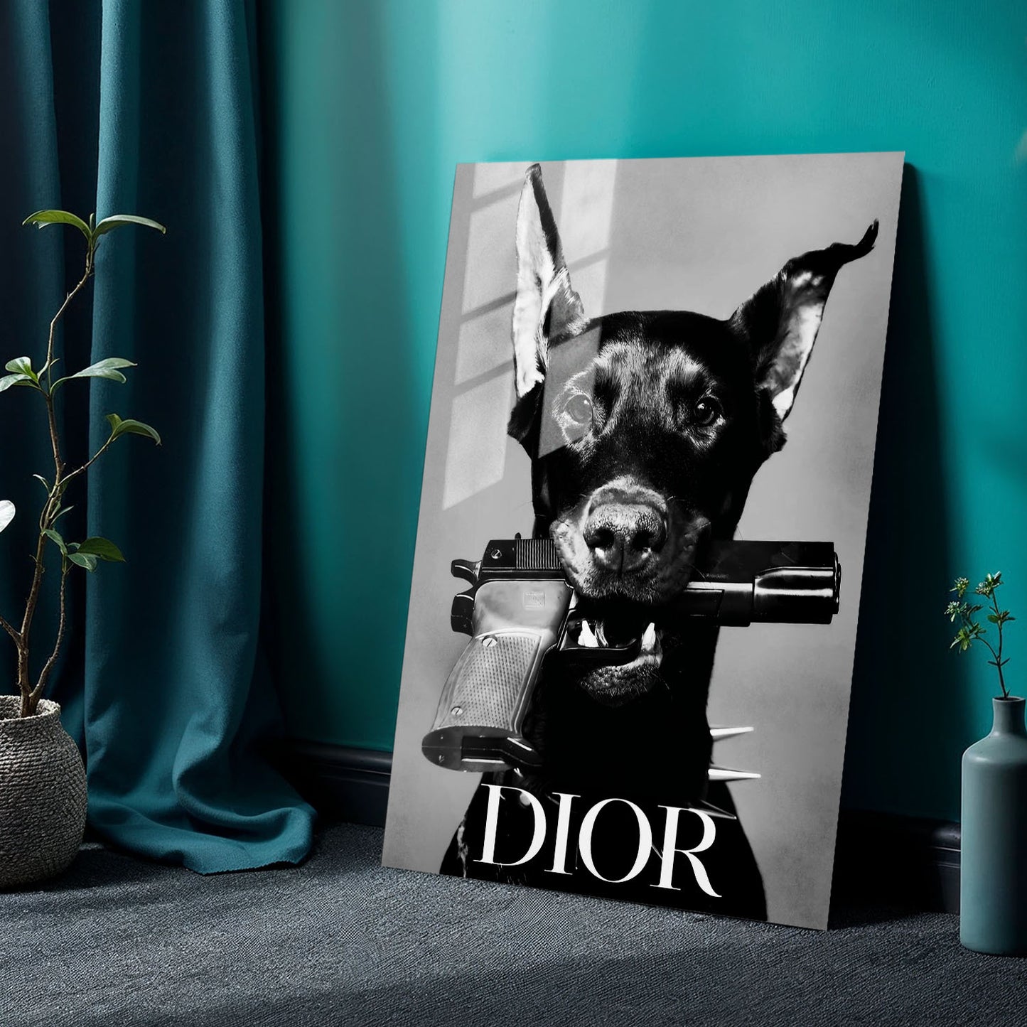 Flex Designs Metal Poster Le Noir Dior Paris 24 x 36" Home Goods - Designer  Metal Poster