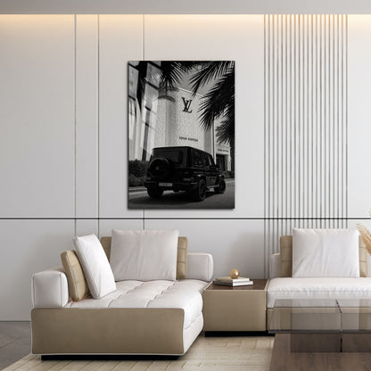 Flex Designs Metal Poster Noir Louis G-Wagon 16 x 24" Home Goods - Designer  Metal Poster