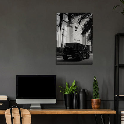 Flex Designs Metal Poster Noir Louis G-Wagon 24 x 36" Home Goods - Designer  Metal Poster