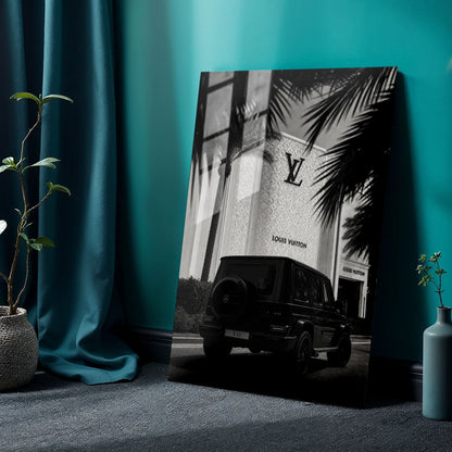 Flex Designs Metal Poster Noir Louis G-Wagon 24 x 36" Home Goods - Designer  Metal Poster
