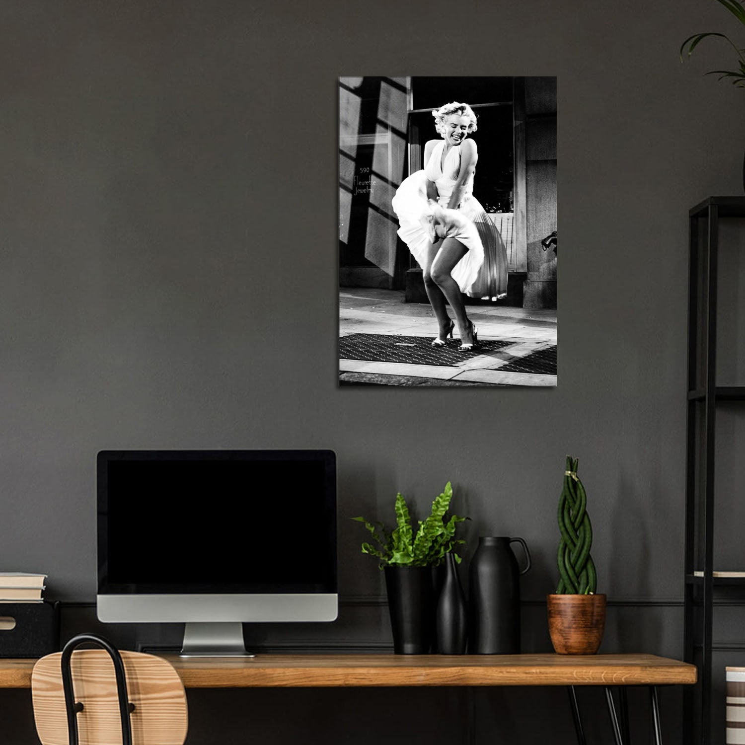 Flex Designs Metal Poster The Seven Year Itch Marilyn Monroe 24 x 36" Home Goods - Designer  Metal Poster