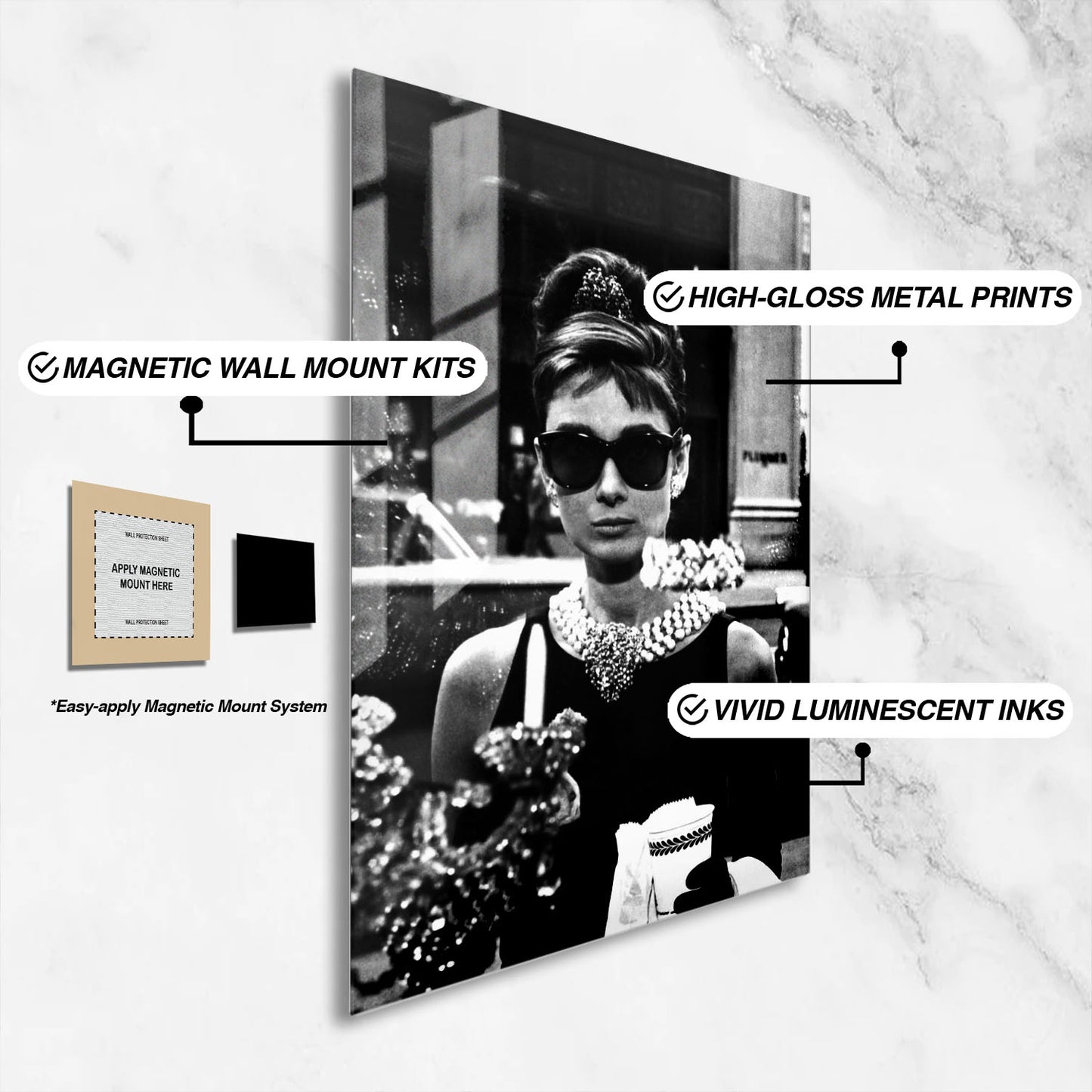 Flex Designs Metal Poster Breakfast at Tiffanys 16 x 24" Home Goods - Designer  Metal Poster