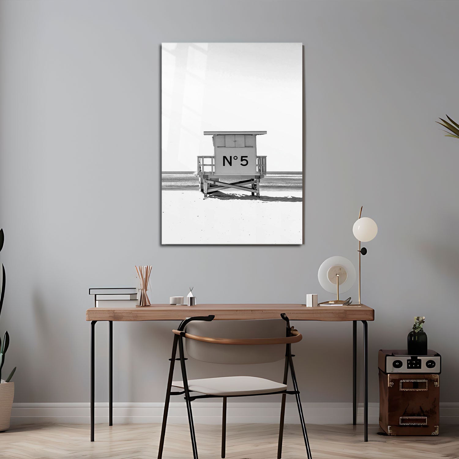 Flex Designs Metal Poster Chanel Beach Day 5 x 7" Home Goods - Designer  Metal Poster