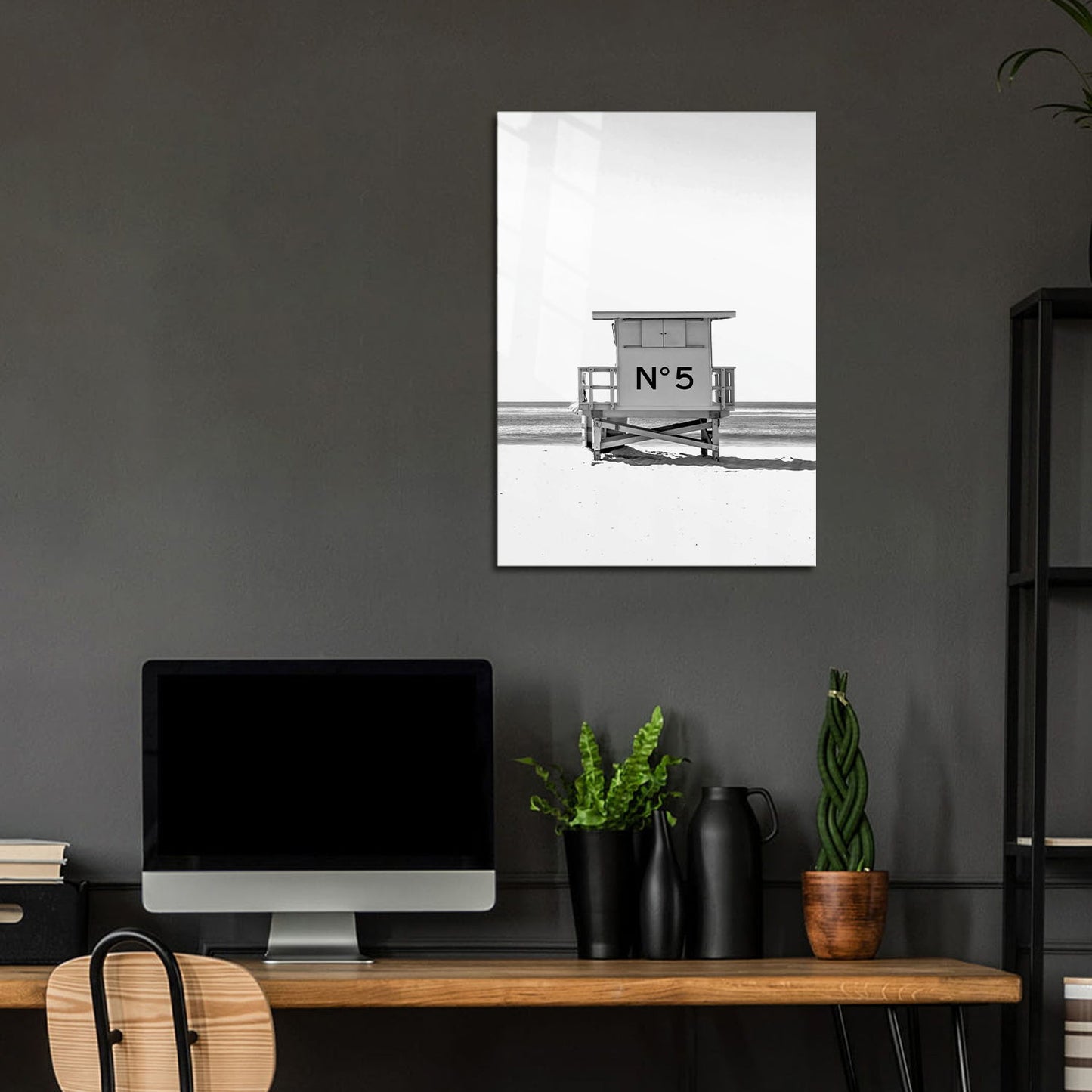 Flex Designs Metal Poster Chanel Beach Day 24 x 36" Home Goods - Designer  Metal Poster