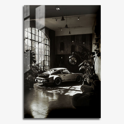 Flex Designs Metal Poster Vintage Porsche 11 x 17" Home Goods - Sports  Metal Poster