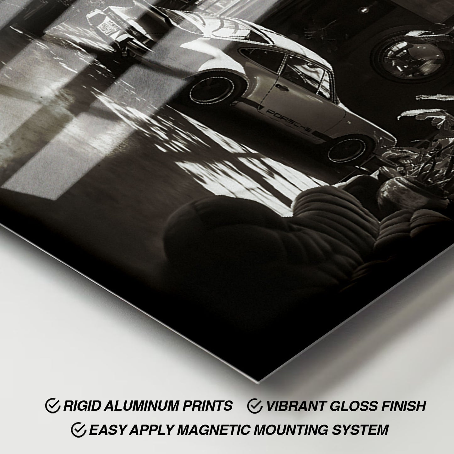 Flex Designs Metal Poster Vintage Porsche 11 x 17" Home Goods - Sports  Metal Poster